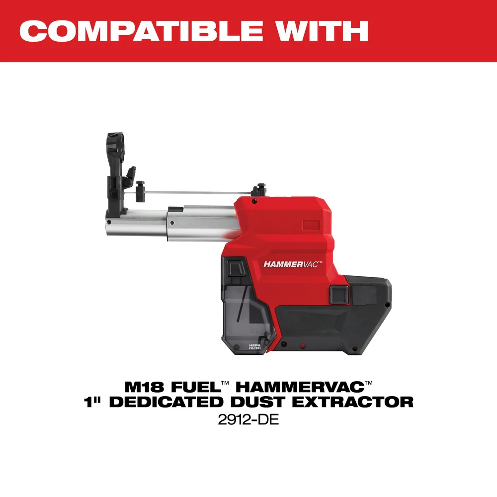 Milwaukee M18 FUEL Cordless 1" SDS Plus Rotary Hammer - Tool Only - Image 11