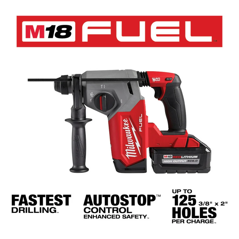 Milwaukee M18 FUEL Cordless 1" SDS Plus Rotary Hammer Kit - Image 3