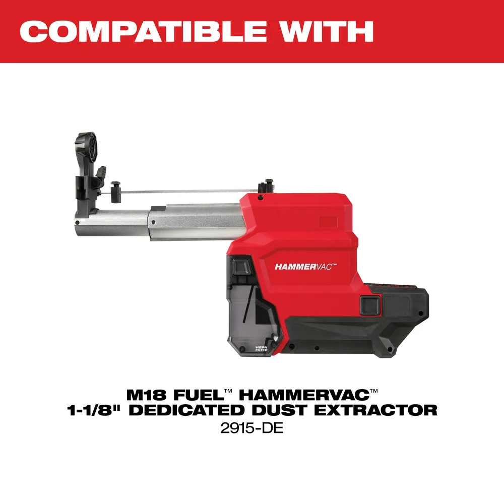Milwaukee M18 FUEL 1-1/8" SDS Plus Rotary Hammer w/ ONE-KEY - Tool Only - Image 11