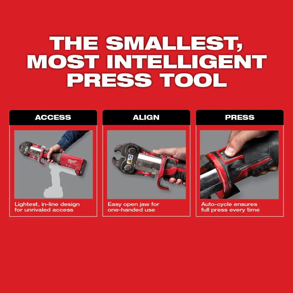 Milwaukee M18⢠FORCE LOGIC⢠ONE-KEY⢠Press Tool w/ 1/2"-2" CTS Jaws - Image 7