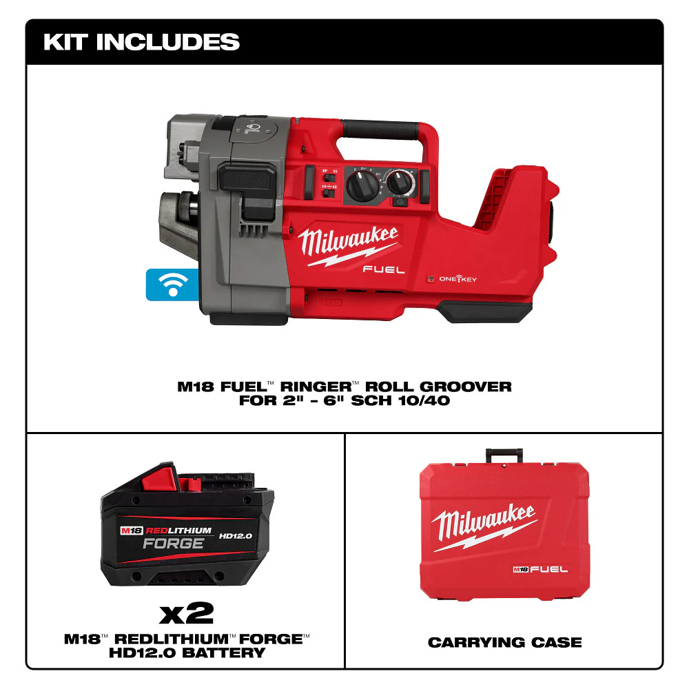 Milwaukee M18 FUEL RINGER™ Roll Groover For 2" - 6" Sch 10/40 - Image 11