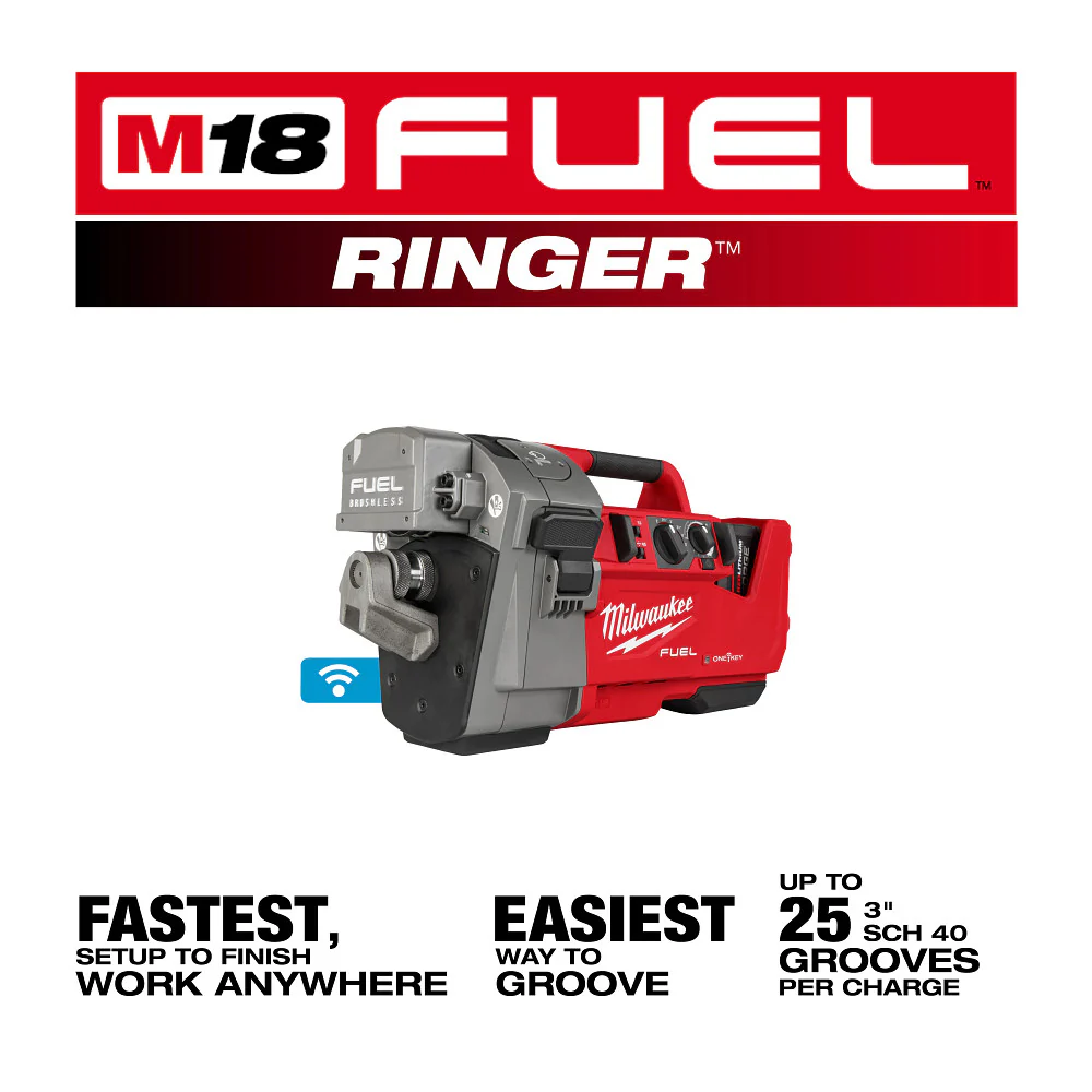 Milwaukee M18 FUEL RINGER™ Roll Groover For 2" - 6" Sch 10/40 - Image 2