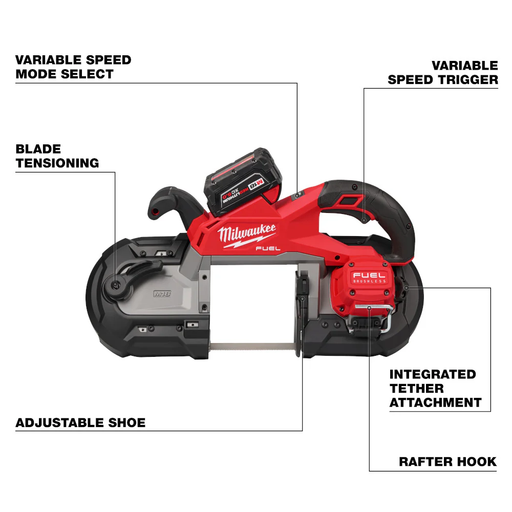 Milwaukee 2929-22 M18 FUEL™ Deep Cut Band Saw Kit - Image 4