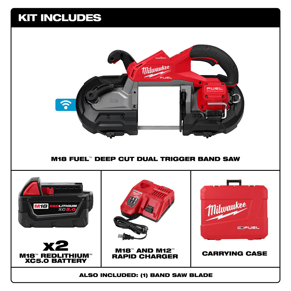 Milwaukee M18 FUEL™ Dual Trigger Deep Cut Band Saw Kit - Image 3