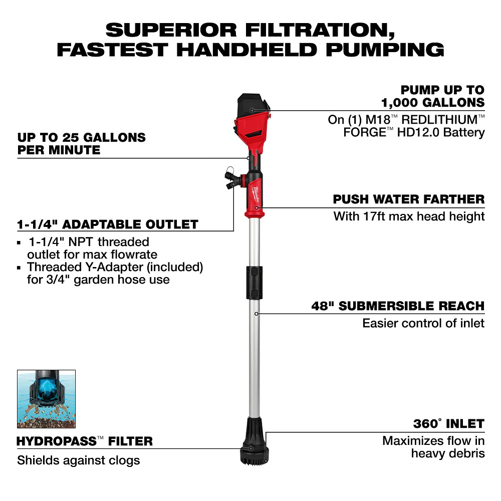Milwaukee M18 Brushless Stick Transfer Pump - Image 9
