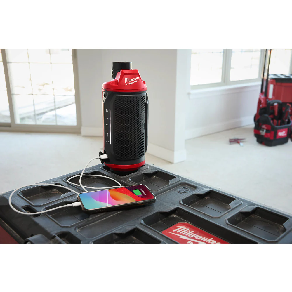 Milwaukeee M12™ Bluetooth® Jobsite Speaker w/ PACKOUT™ Compatibility - Image 13