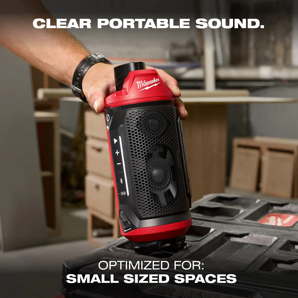 Milwaukeee M12™ Bluetooth® Jobsite Speaker w/ PACKOUT™ Compatibility - Image 3