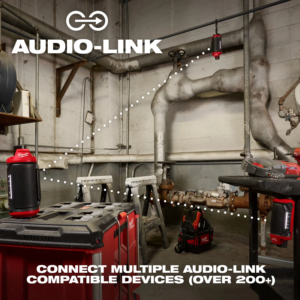 Milwaukeee M12™ Bluetooth® Jobsite Speaker w/ PACKOUT™ Compatibility - Image 9