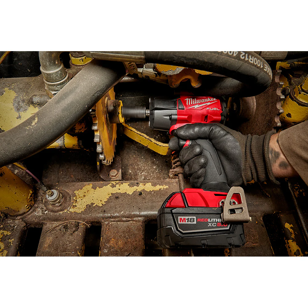 Milwaukee M18 FUEL Cordless 1/2" Mid-Torque Impact Wrench Pin Detent - Tool Only - Image 9