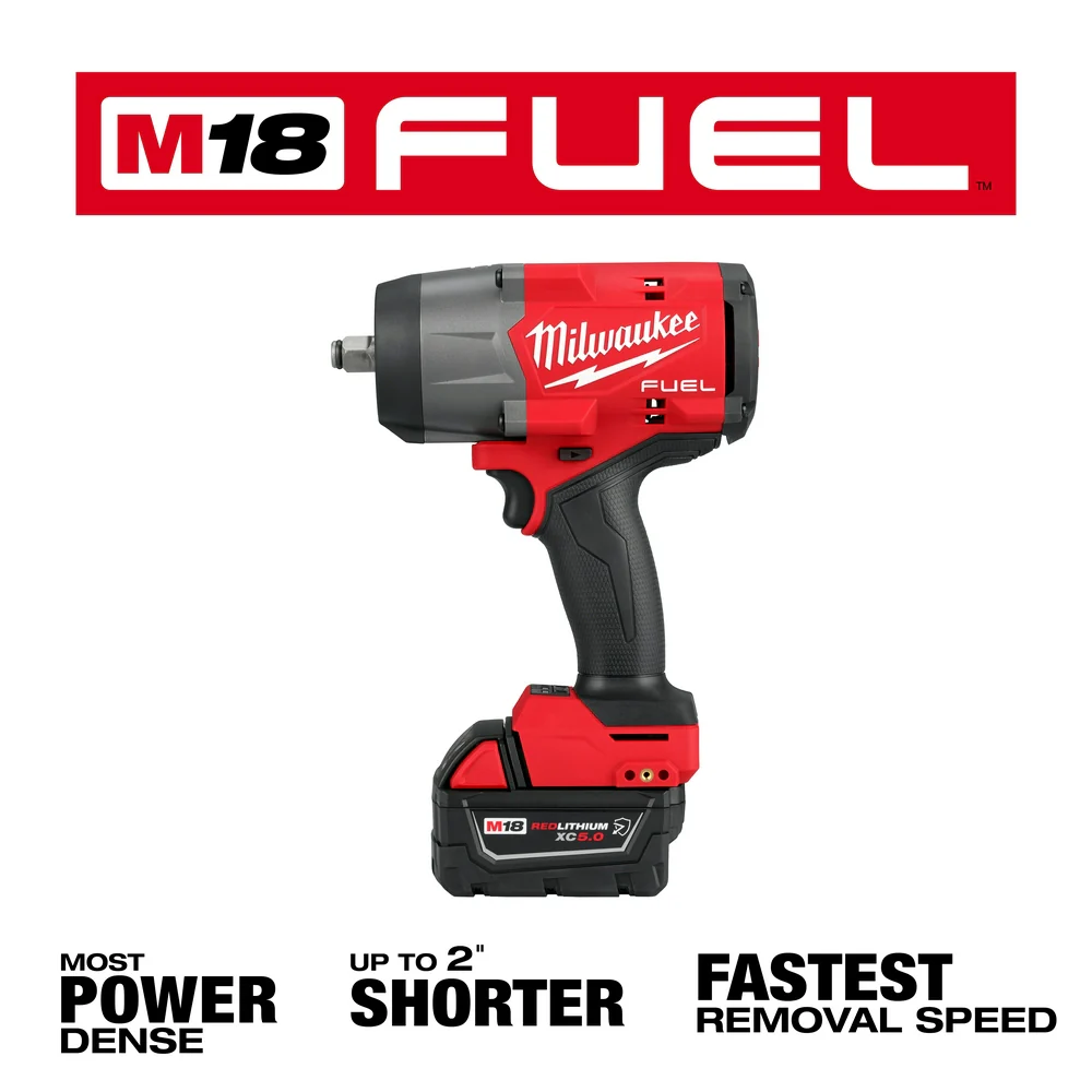 Milwaukee M18 FUEL 1/2" High Torque Impact wrench w/ Friction Ring Kit - Image 3