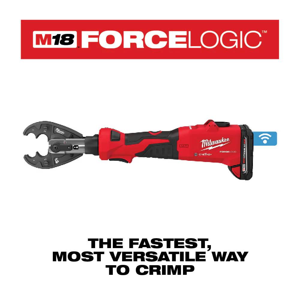 Milwaukee M18 FORCE LOGIC 6T Linear Utility Crimper Kit w/ O-D3 Jaw - Image 3