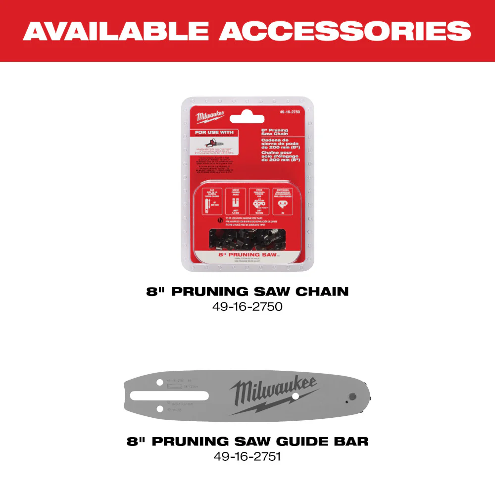 Milwaukee M18 FUEL HATCHET 8" Pruning Saw - Tool Only - Image 14