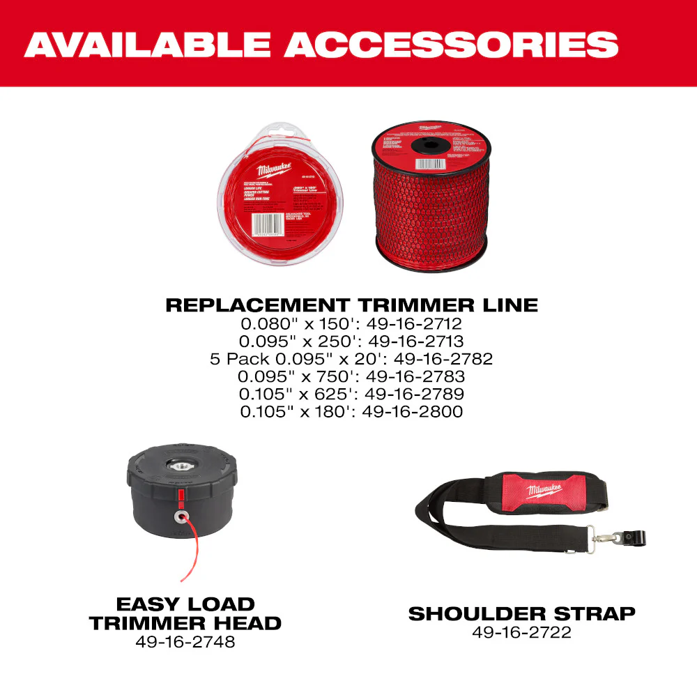 Milwaukee M18 FUEL™ 17” Dual Battery String Trimmer Kit - Image 14