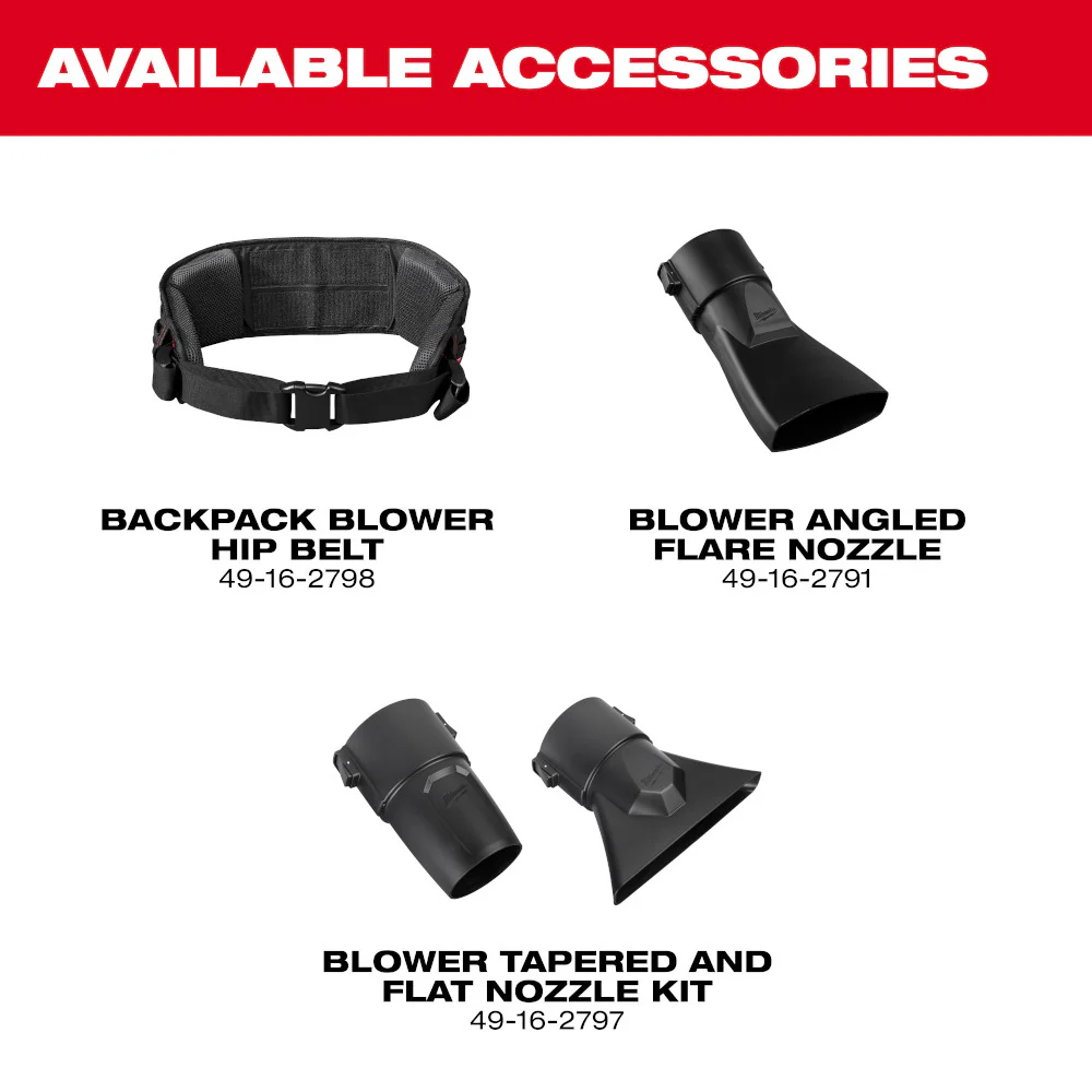 Milwaukee M18 FUEL™ Dual Battery Backpack Blower Kit - Image 16