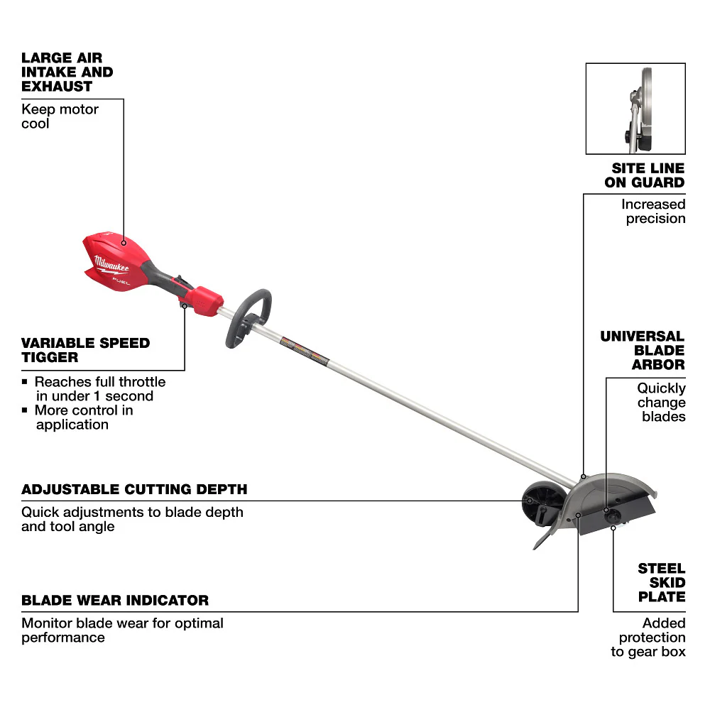 Milwaukee M18 FUEL Edger - Tool Only - Image 5