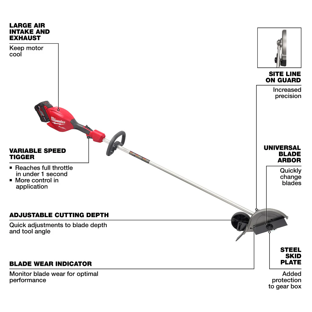 Milwaukee M18 FUEL Edger Kit - Image 6