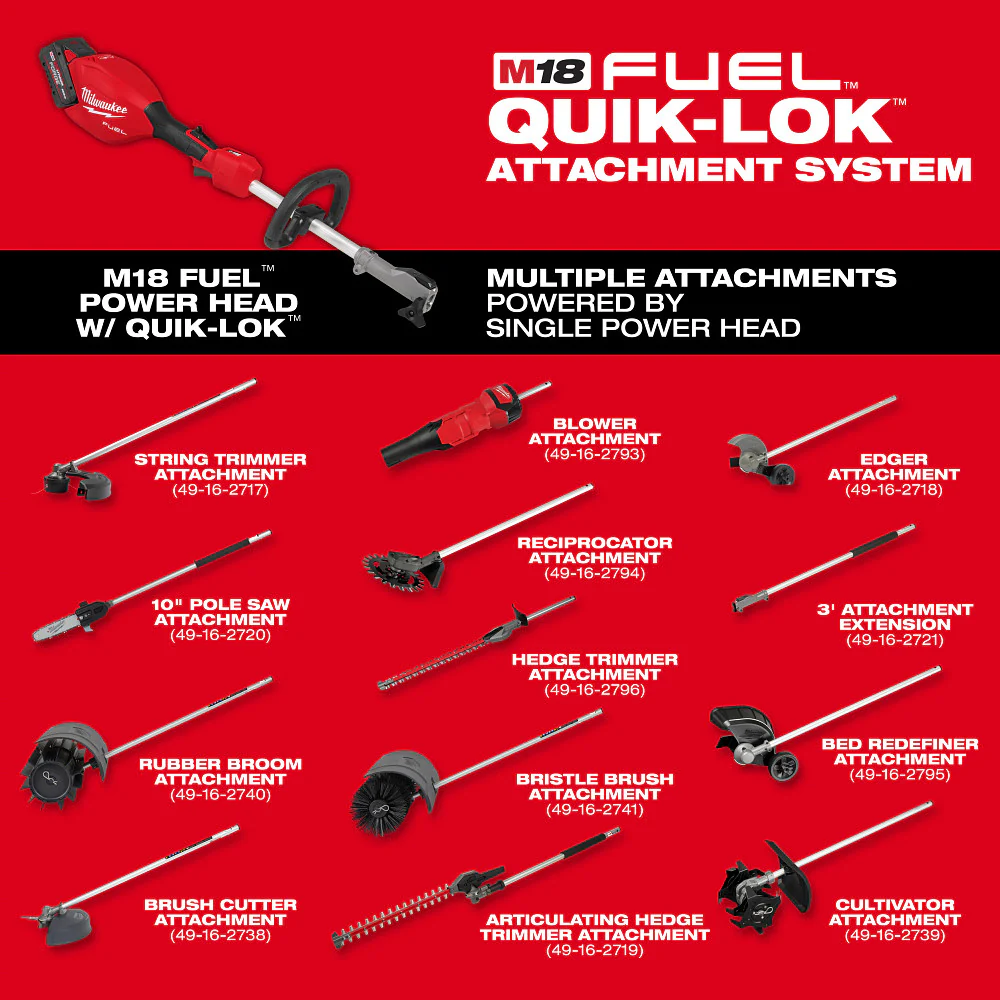 Milwaukee M18 FUEL™ Pole Saw Kit w/ Gen II QUIK-LOK™ - Image 4
