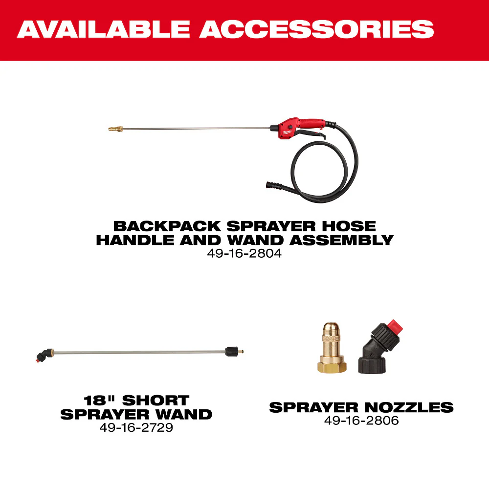 Milwaukee M18 4 gal. Backpack Sprayer Kit w/ SWITCH TANK - Image 12
