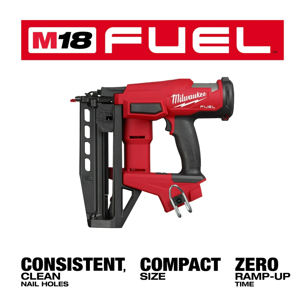 Milwaukee M18 FUEL™ 16 Gauge Straight Finish Nailer - Tool Only - Image 5