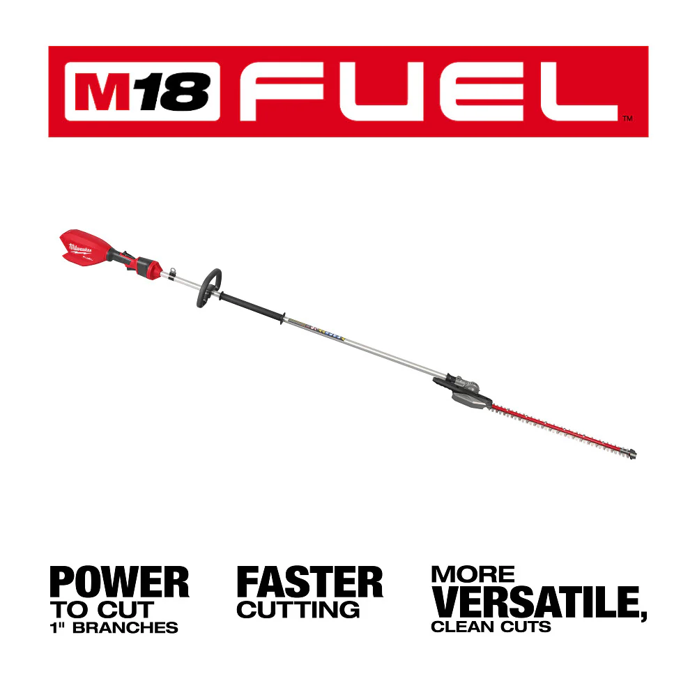 Milwaukee M18 FUEL Extended Pole Articulating Hedge Trimmer - Tool Only - Image 4