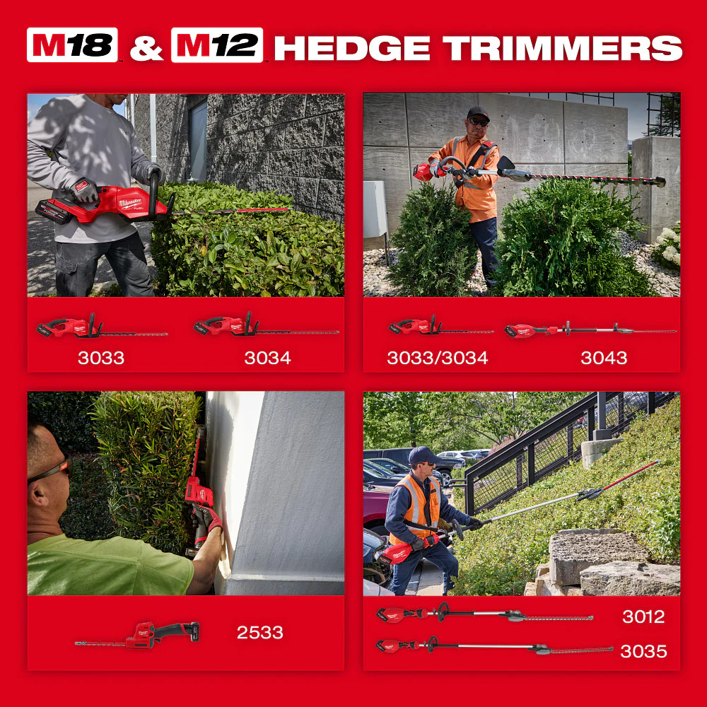 Milwaukee M18 FUEL Extended Pole Articulating Hedge Trimmer - Tool Only - Image 9