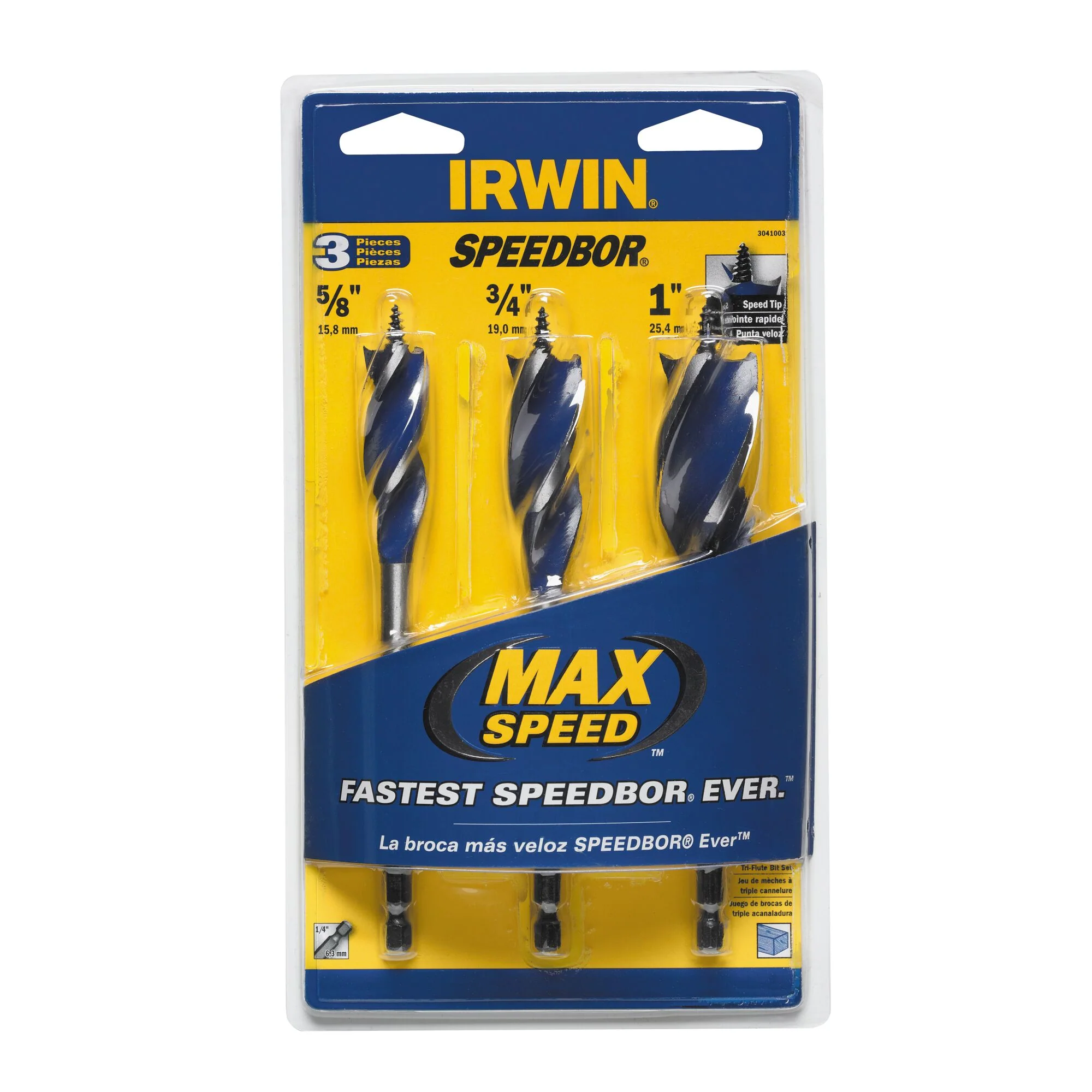 Irwin 3-Piece Speedbor Drill Bit Set - Image 2