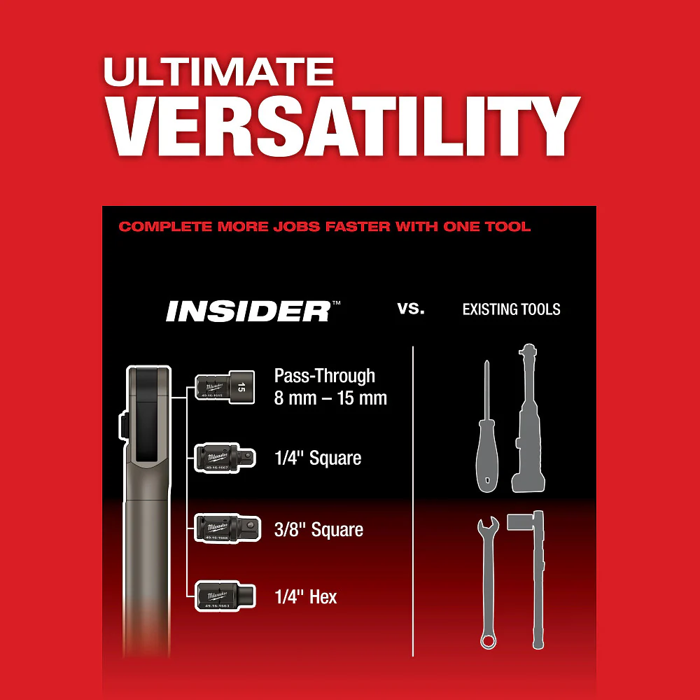 Milwaukee M12 FUEL™ INSIDER™ Extended Reach Box Ratchet - Tool Only - Image 7