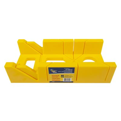 Tooltech 12" Yellow Plastic Mitre Box - Image 2