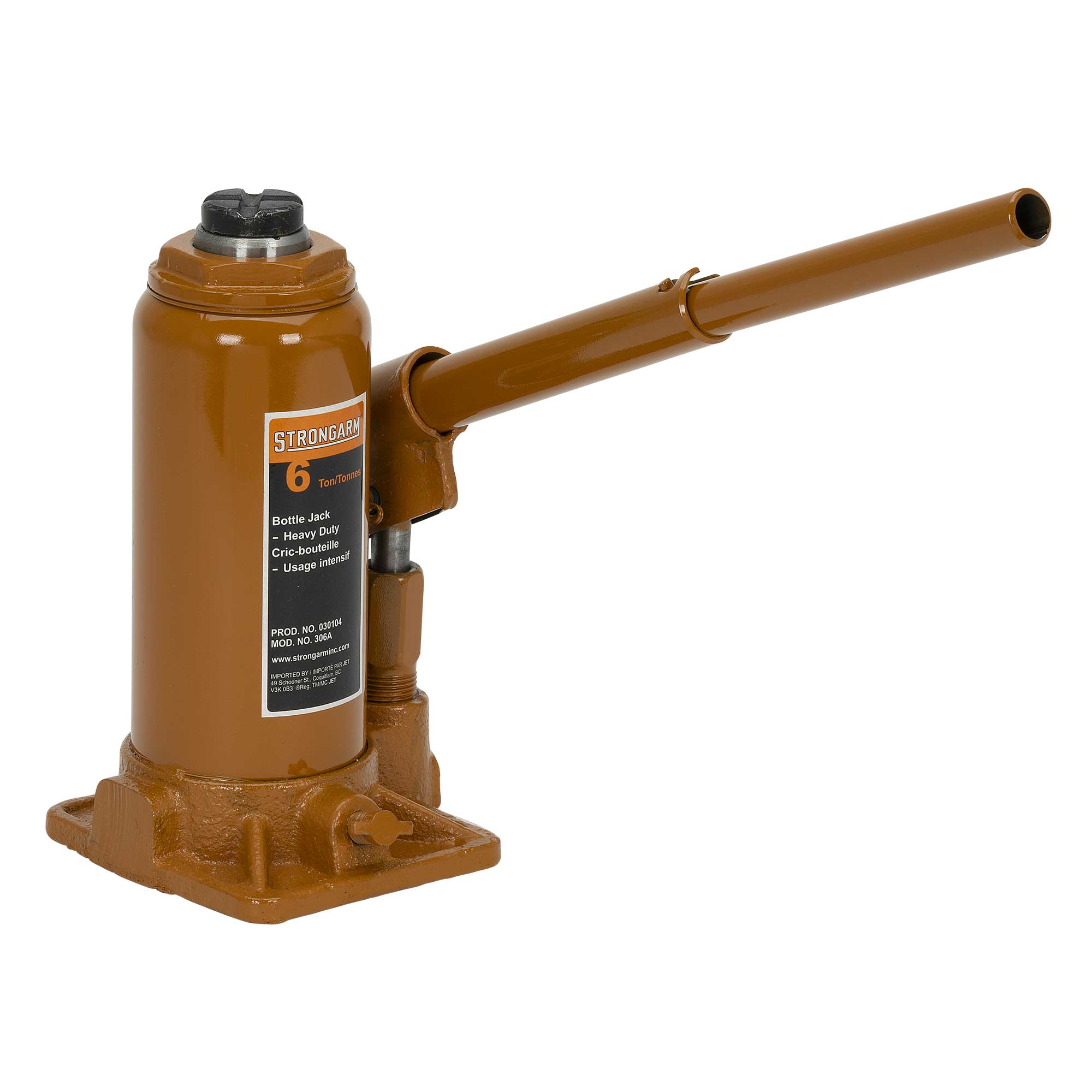 StrongArm Heavy Duty Bottle Jack - 6 Ton - Image 2