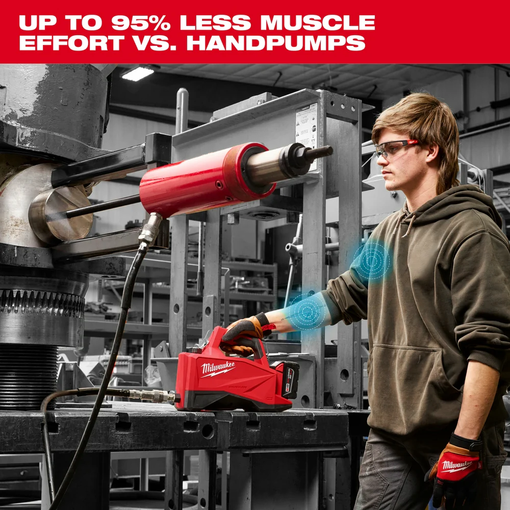 Milwaukee M18™ 60" 3 10,000psi Brushless Single Acting Hydraulic Pump - Image 6
