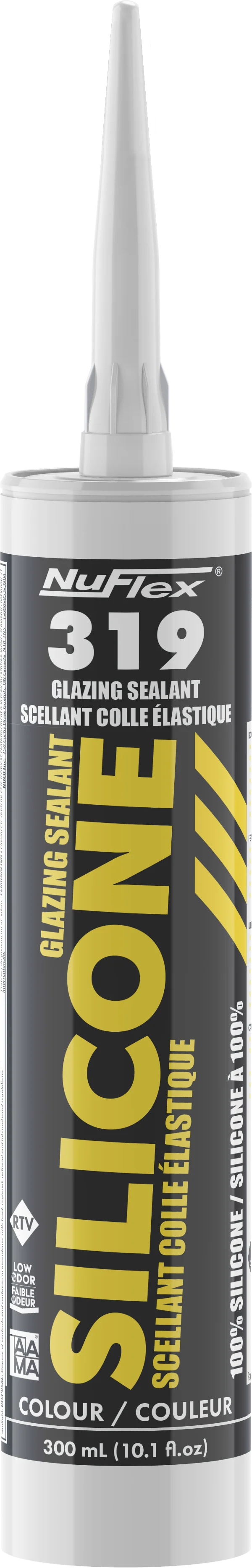 NuFlex 319 Silicone Glazing Sealant 300mL - Clear