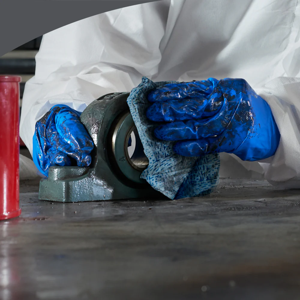 WypAll® Oil Grease & Ink Blue Wipe Cloths - 16.8" x 12.1" - Image 4
