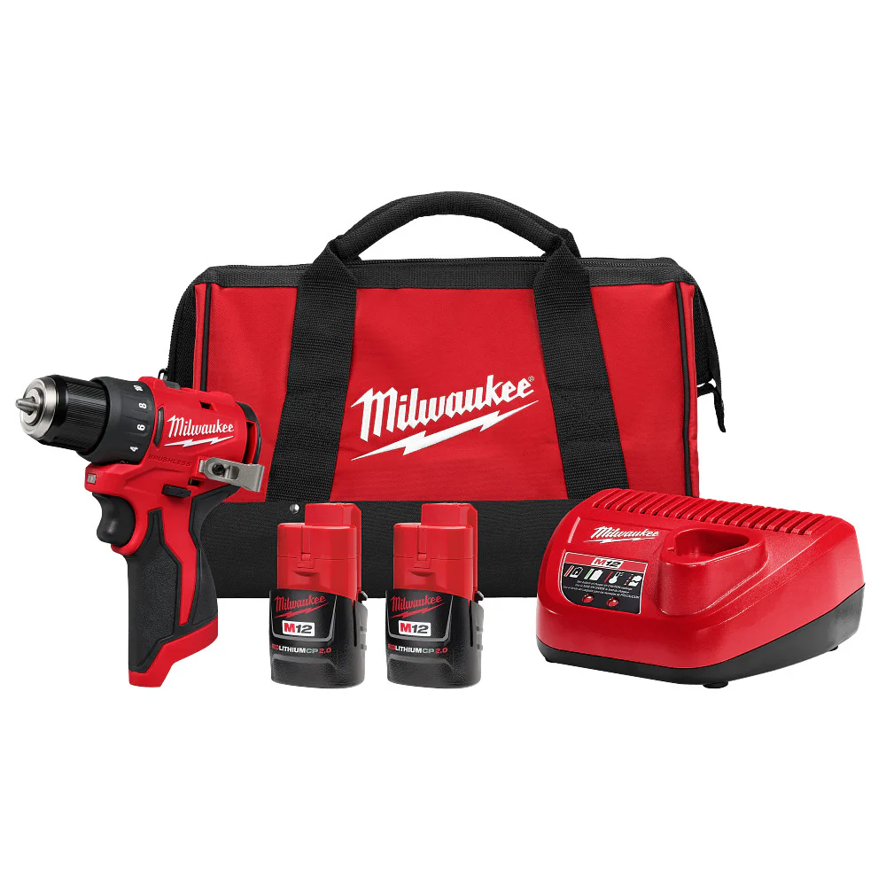 Milwaukee M12 Subcompact Brushless 3/8" Drill/Driver Kit