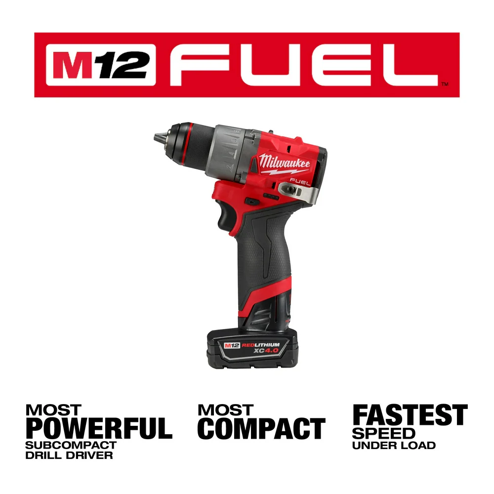 Milwaukee M12 FUEL™ 1/2" Drill/Driver Kit - Image 3