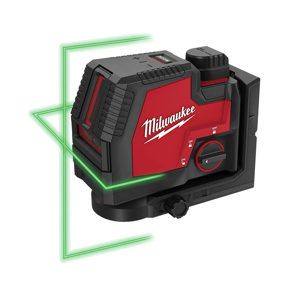 Milwaukee USB Rechargeable Green Cross Line Laser - Image 2