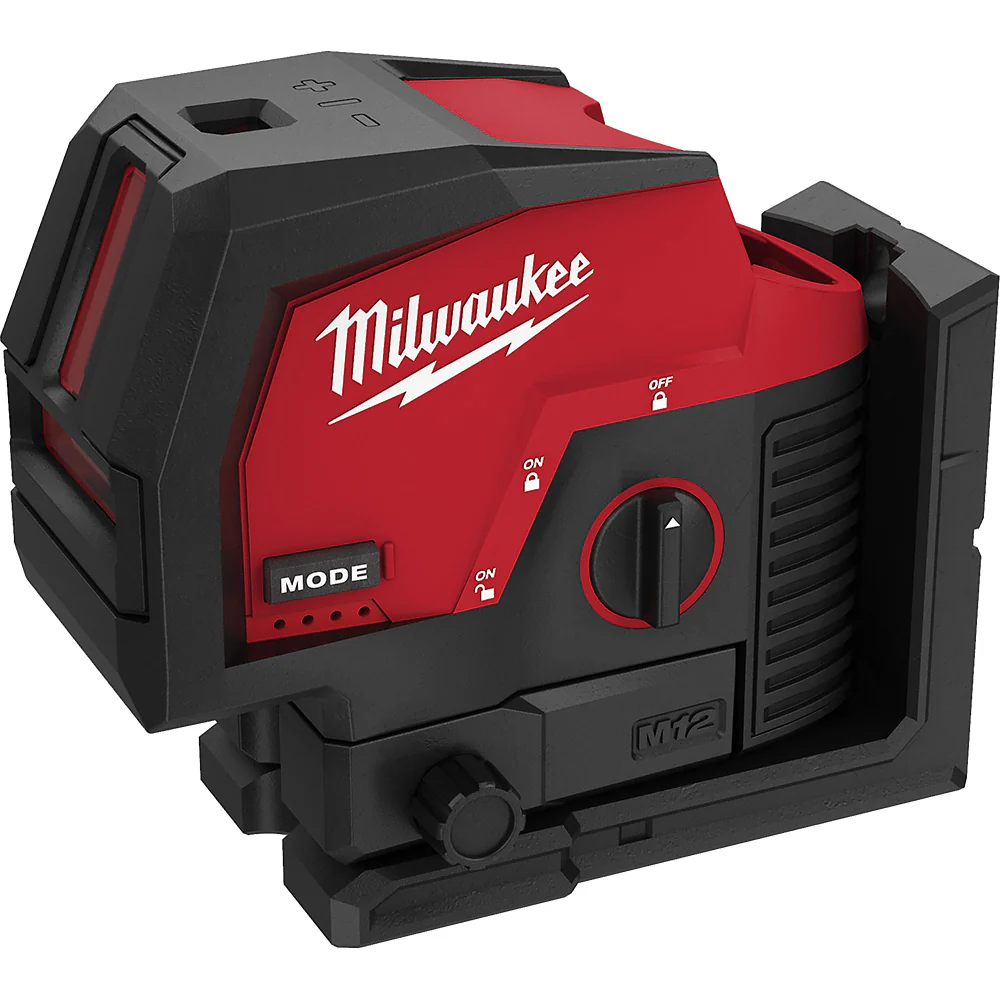 Milwaukee M12 Cordless Green Cross Line and Plumb Points Laser  - Tool Only - Image 3
