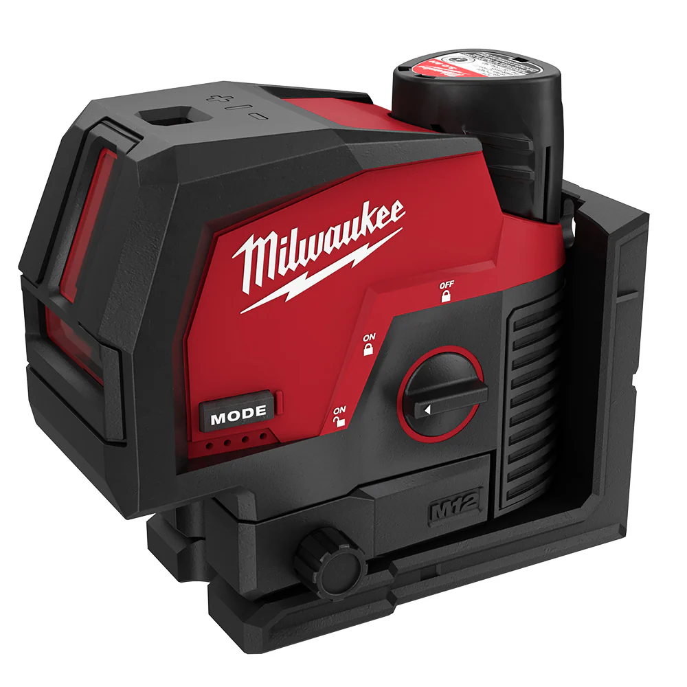 Milwaukee M12â„¢ Green Cross Line & Plumb Points Laser Kit - Image 5