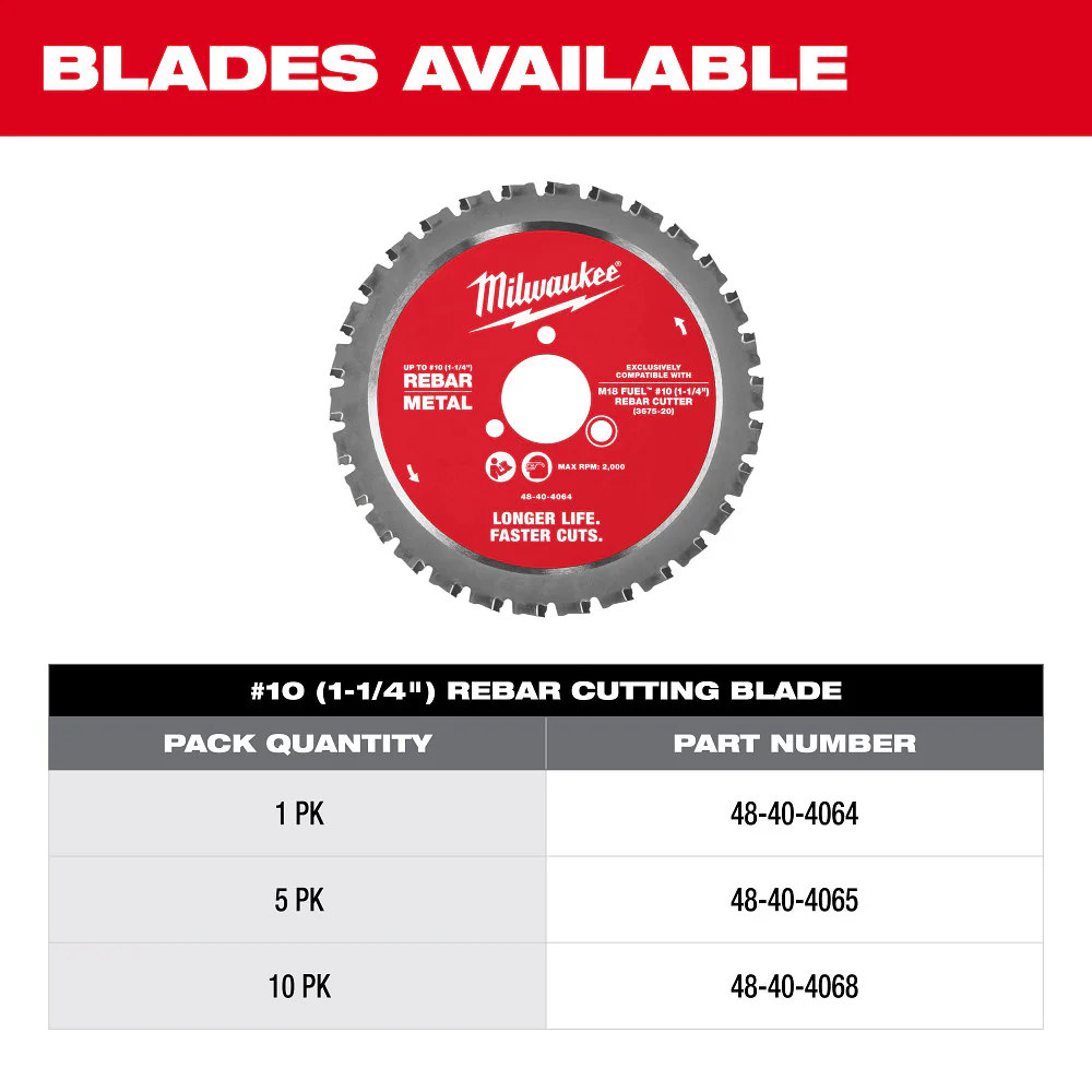 Milwaukee M18 FUEL #10 (1-1/4") Rebar Cutter - Tool Only - Image 11