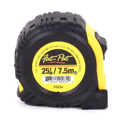 Tooltech 25ft (7.5m) Metric/Imperial Tape Measure w/Fractions