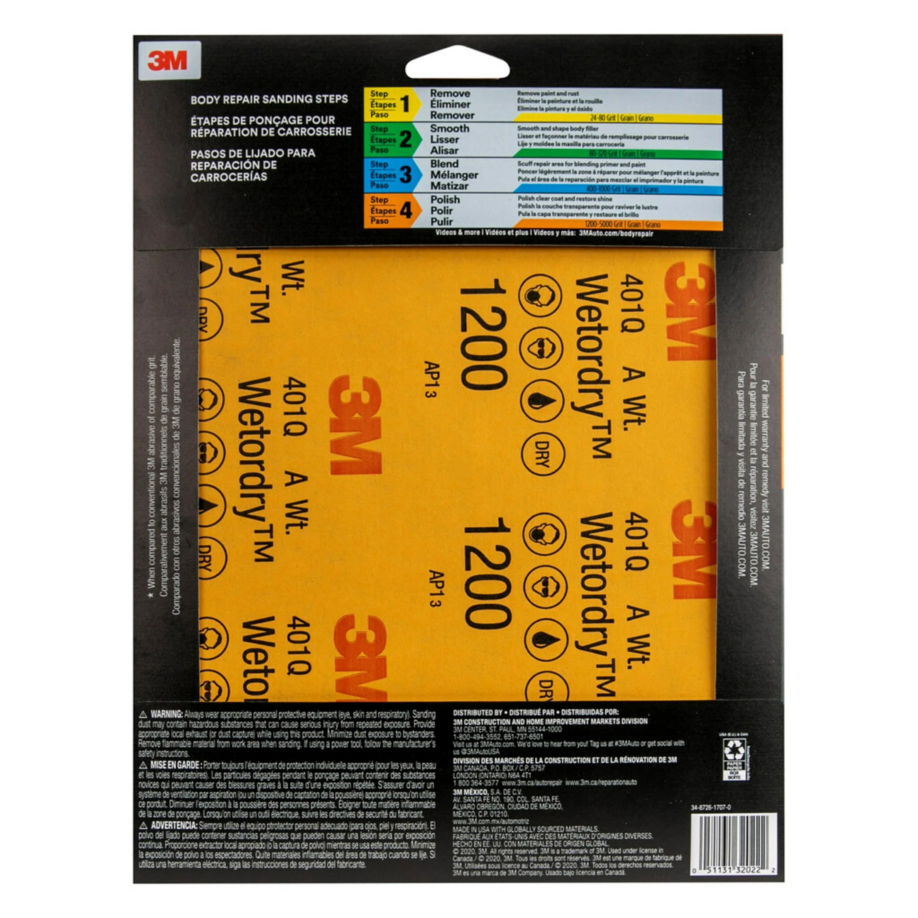 3M™ 5PK Wetordry™ Sandpaper - 9 x 11" - Image 13