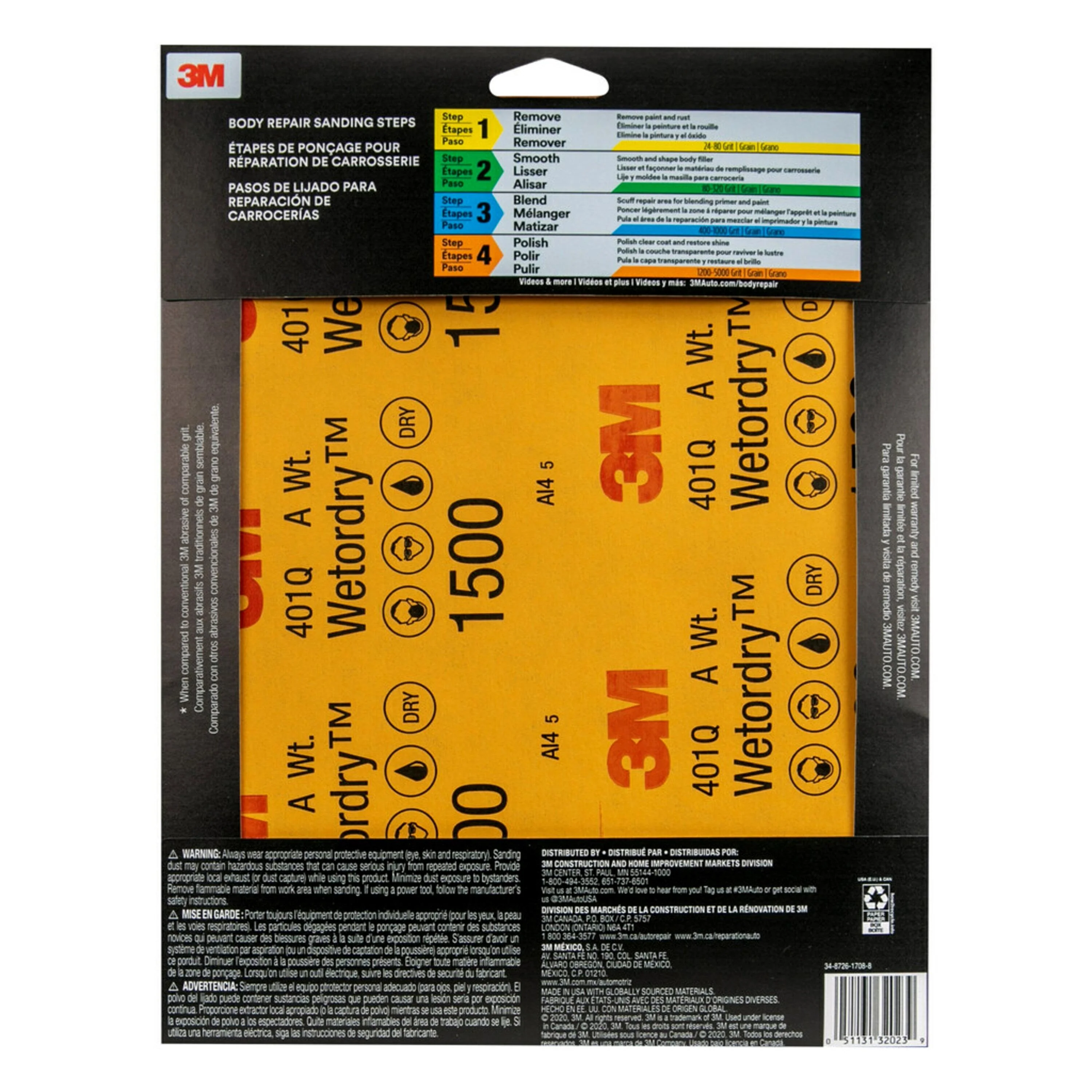 3M™ 5PK Wetordry™ Sandpaper - 9 x 11" - Image 17