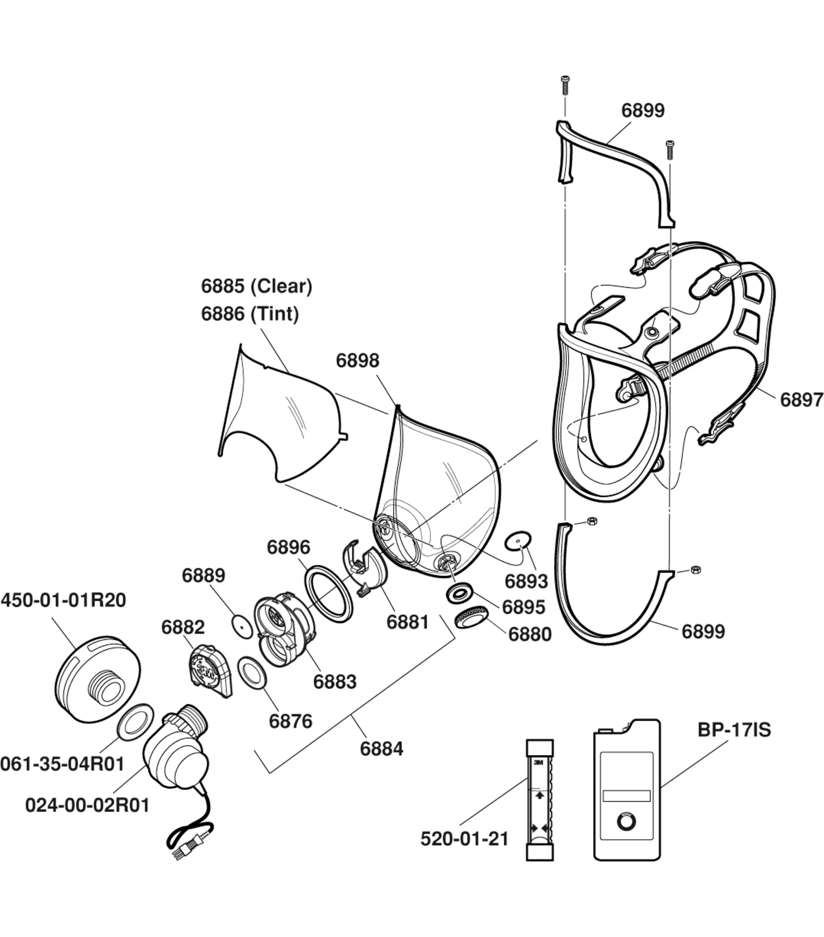 3Mâ„¢ Powerflowâ„¢ Face-Mounted Powered Air Purifying Respirator - Image 12
