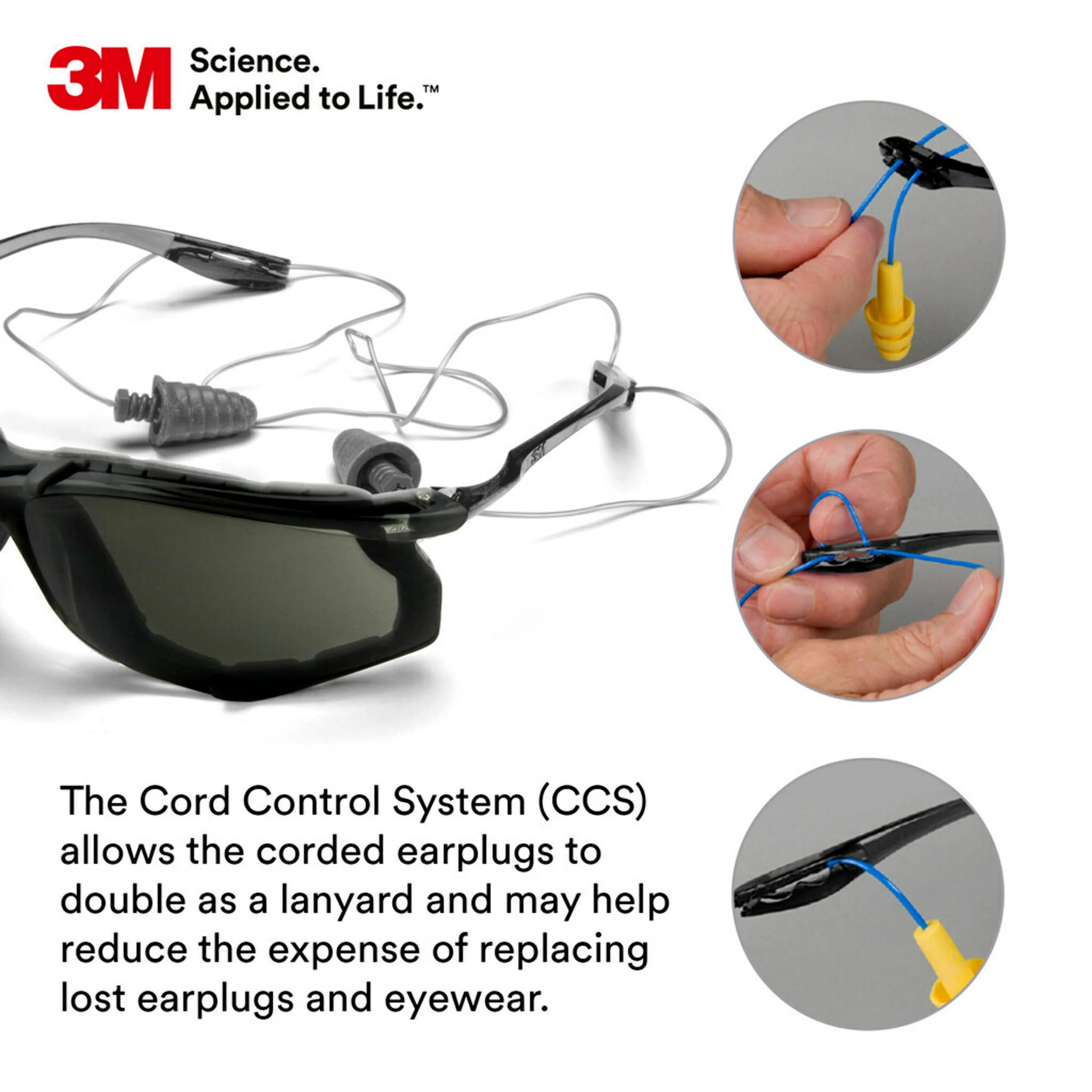 3Mâ„¢ Virtua Protective Safety Glasses w/ Foam Gasket - Image 3
