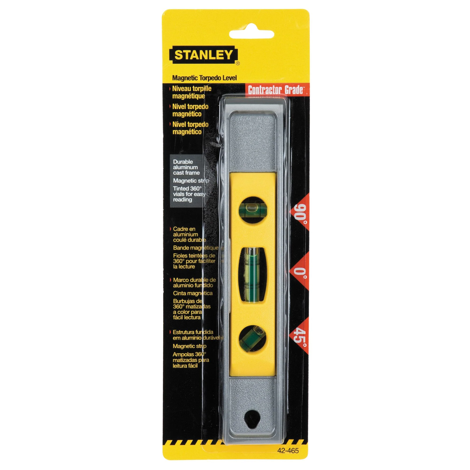Stanley 9" (225mm) Magnetic Torpedo Level - Image 3