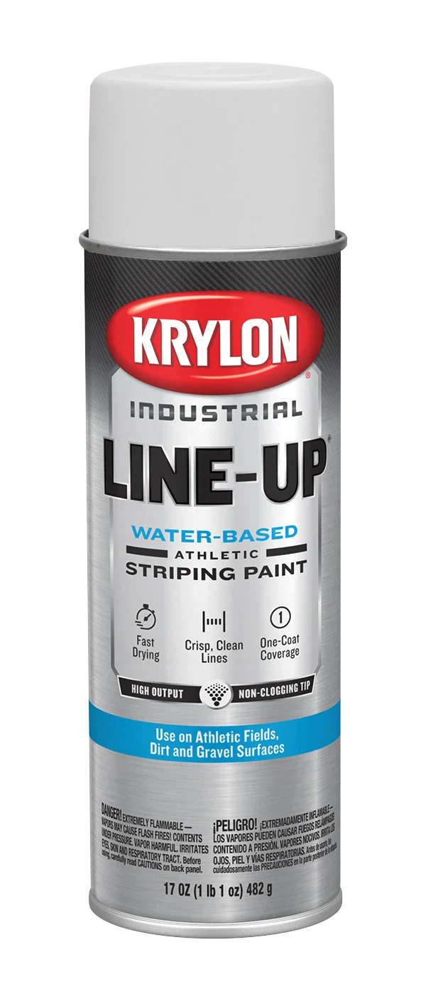 Krylon Line-Up Water-Based Athletic Striping Paint - Athletic White 510g