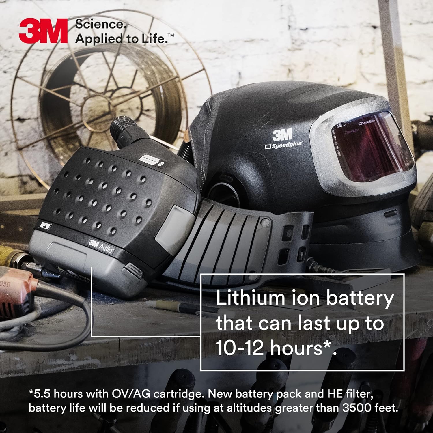 3M Adflo Powered Air Purifying Respirator System w/ Speedglas G5-01 Series Welding Helmet - Image 11