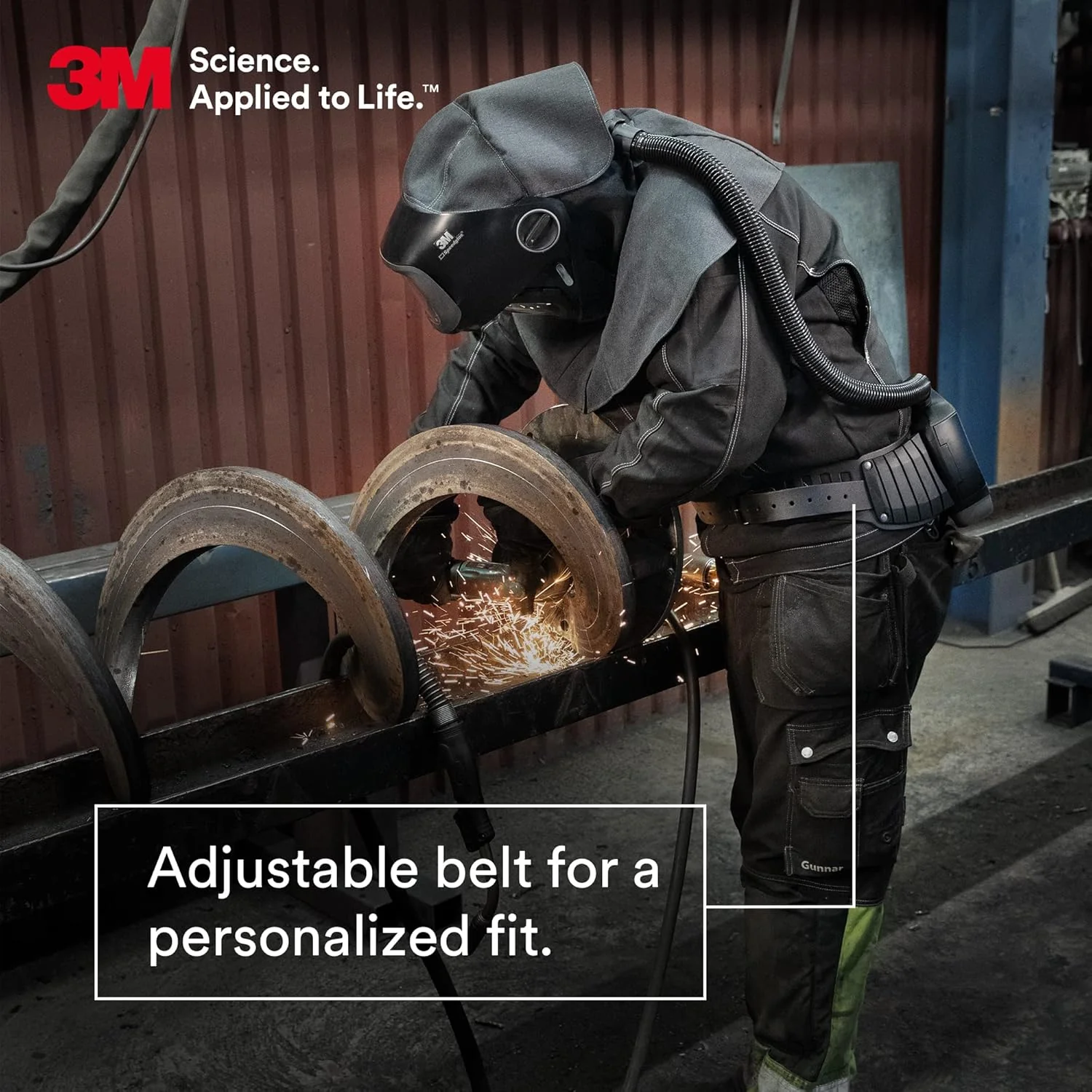 3M Adflo Powered Air Purifying Respirator System w/ Speedglas G5-01 Series Welding Helmet - Image 8