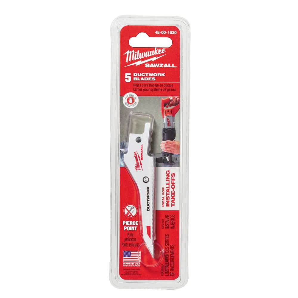 Milwaukee SAWZALL® 5PK 30 Grit Ductwork Blade SAWZALL Blade - Image 7