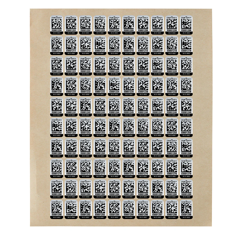 Milwaukee ONE-KEY™ Asset ID Tag Small Metal (Sheet Of 100) - Image 2