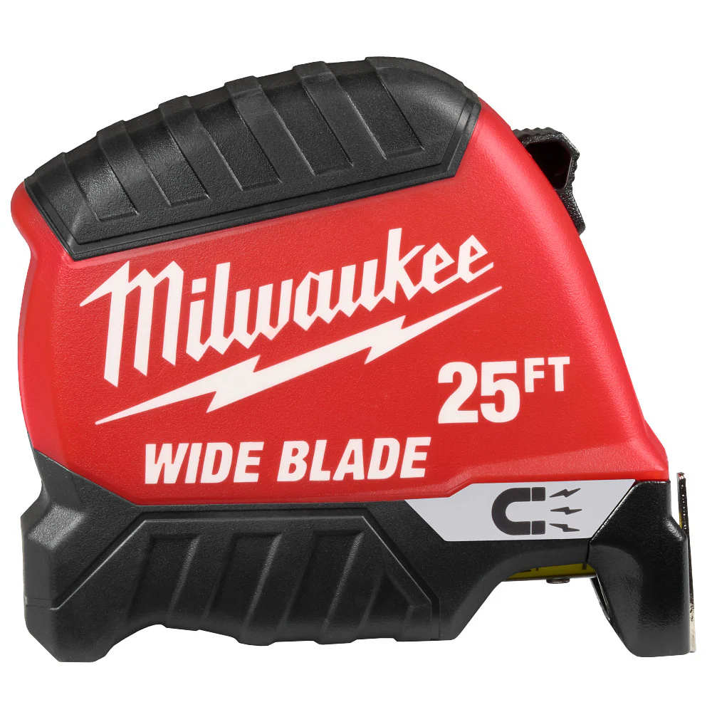 Milwaukee 25ft Wide Blade Magnetic Tape Measure - Image 7